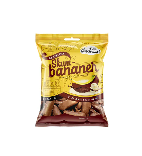 Hovedbilde Aroma Skumbananer 100g 