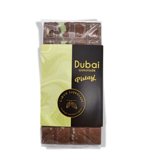 Hovedbilde Dubai Sjokolade Pistasj 104g