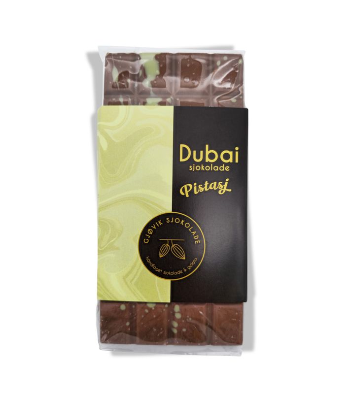 Dubai Sjokolade Pistasj 104g