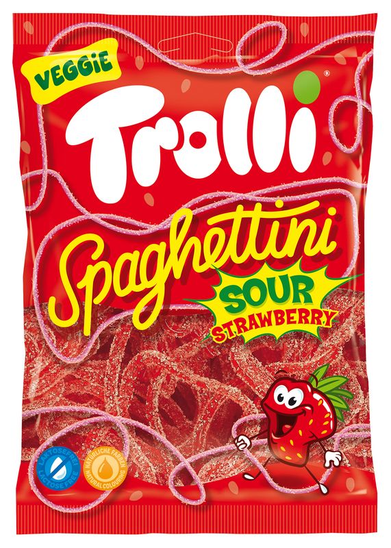 Trolli Spaghettini Strawberry Sour 100g