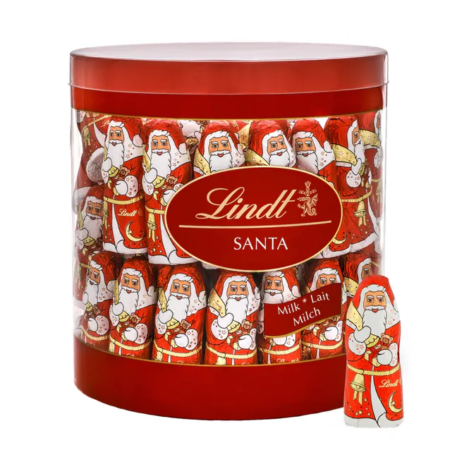 Hovedbilde Lindt Mini Santa Drum 10g (67 stk)