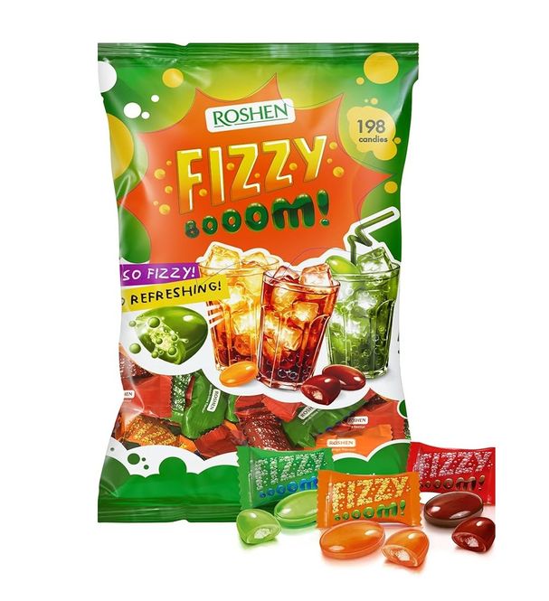 Hovedbilde Fizzy Boom Hard Candies  (198stk) 1kg
