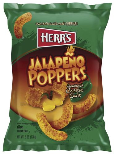 Herr's Jalapeno Poppers Cheese Curls 170g