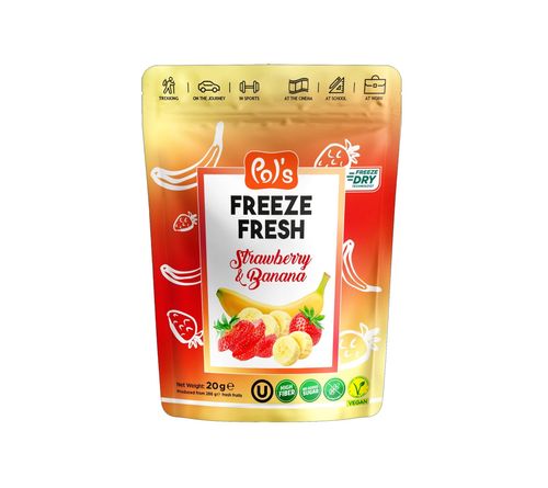 Pol's Fresh Freeze Dried Strawberry & Banana 20g