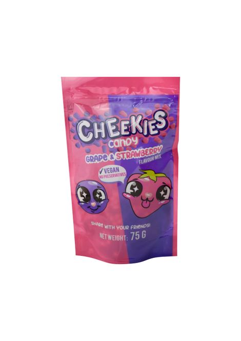 Hovedbilde Cheekies Grape and Strawberry 75g