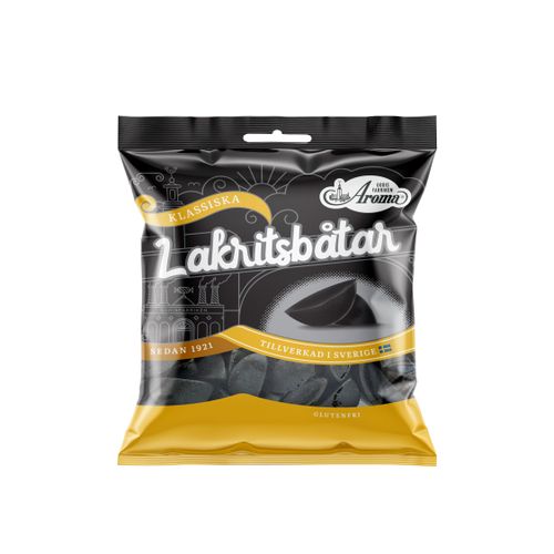 Aroma Lakritsbåtar 80g (Datotilbud)