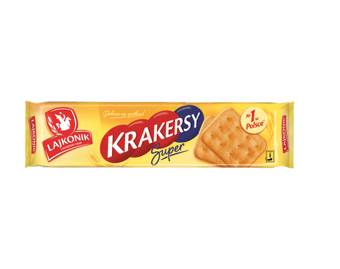 Hovedbilde Lajkonik Salted Super Crackers 180g (Datotilbud)