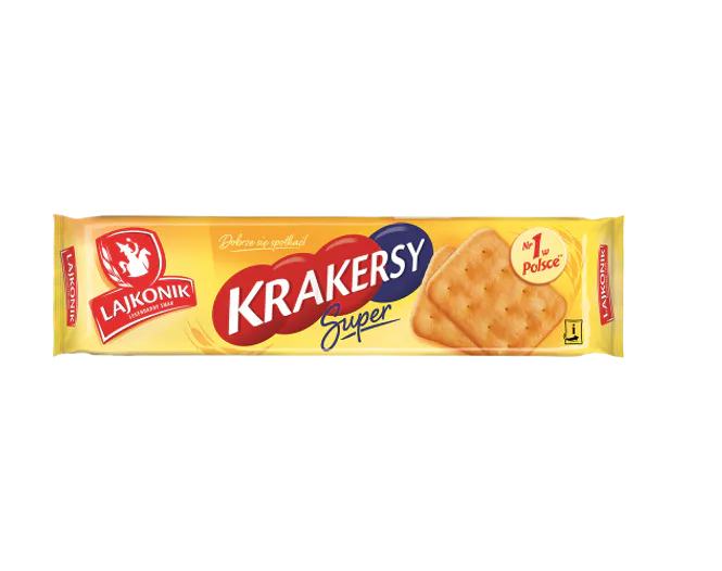 Hovedbilde Lajkonik Salted Super Crackers 180g (Datotilbud)