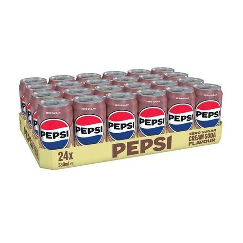 Pepsi Cream Soda Zero Sugar 24x330ml