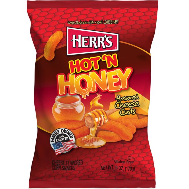 Hovedbilde Herr's Hot'n Honey Cheese Curls 170g