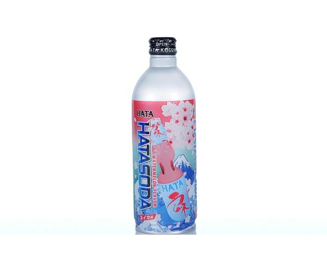 Hovedbilde Hata Ramune Metal Bottle Watermelon 500ml