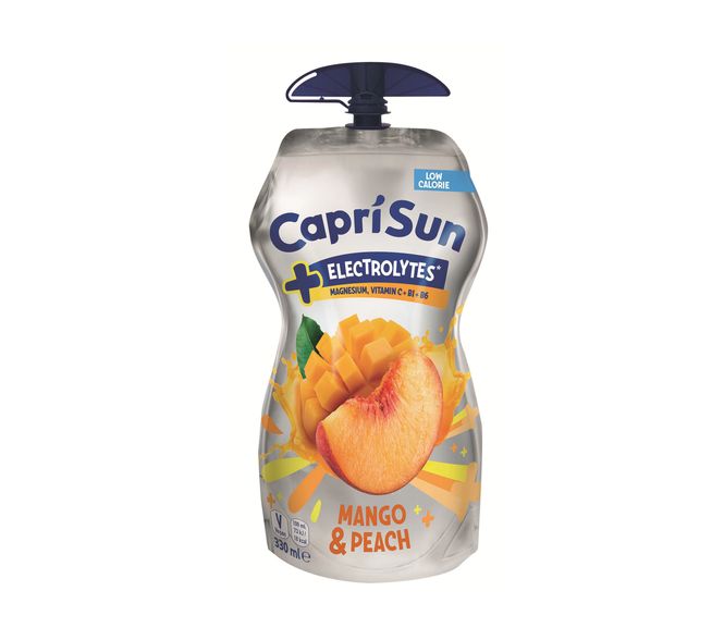 Hovedbilde Capri-Sun Mango & Peach + Electrolytes 330ml