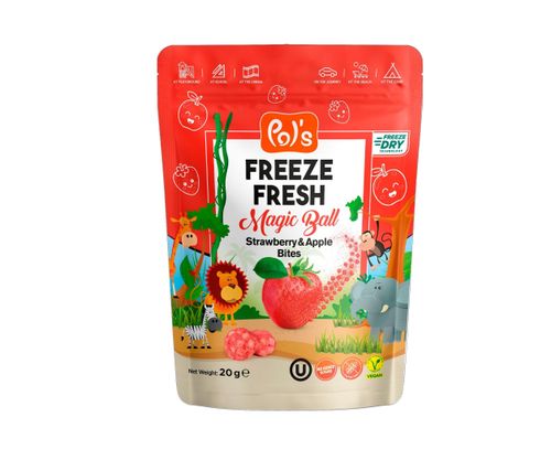 Pol's Fresh Freeze Dried Eple & Jordbær 20g