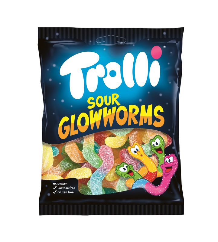 Trolli Sour Glowworms 100g