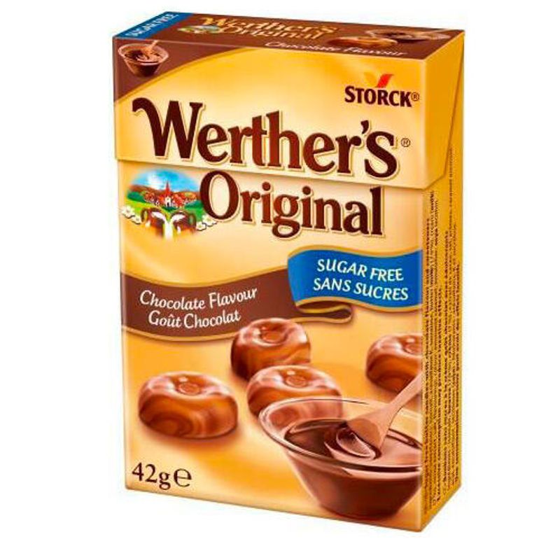 Werther's Original Chocolate Flavour Sukkerfri 42g