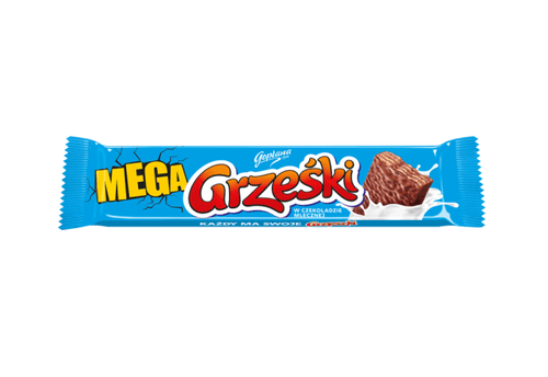 Mega Grześki Cocoa Wafer Milk Chocolate 48g