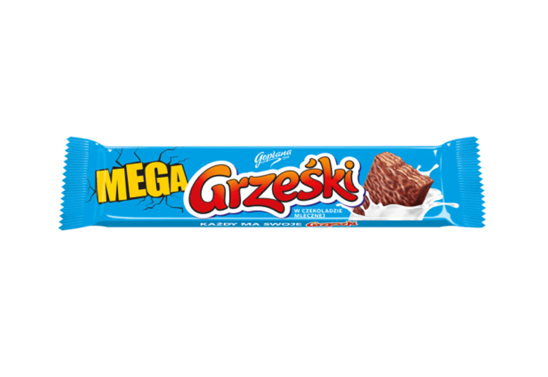 Mega Grześki Cocoa Wafer Milk Chocolate 48g