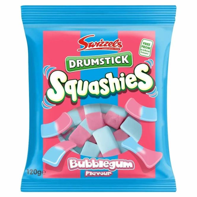 Hovedbilde Swizzels Drumstick Squashies Bubblegum 120g