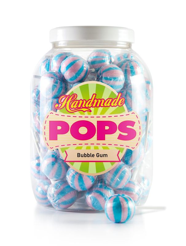 Handmade Pops Bubblegum 25g